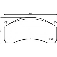 Placute frana Volvo 29137